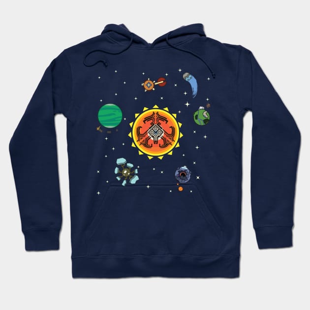 Hearthian Solar System Hoodie by Evanly